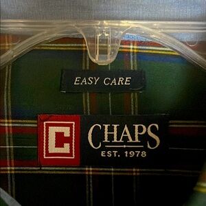 Chaps Multicolor green Plaid Shirt long sleeves size xxl
